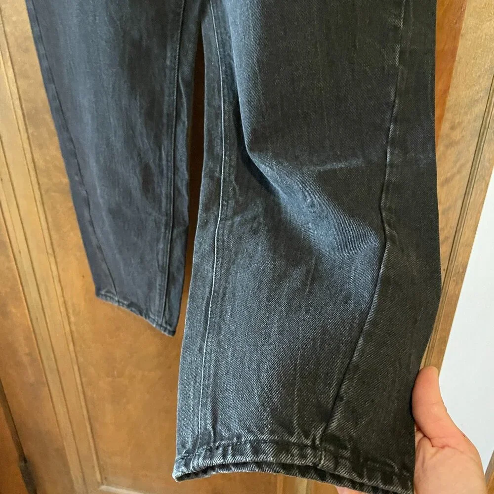 FIRM. NWT Old Navy Dark Wash Denim Jeans Extra High-Rise Balloon. Size 8 Women's - Picture 3 of 16